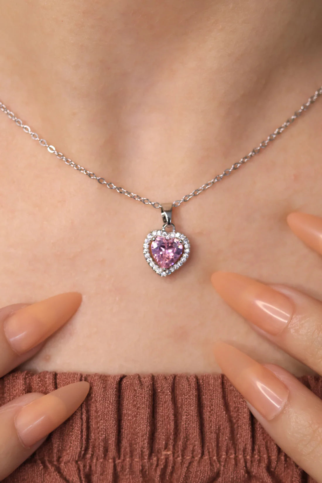 Pembe Taşlı Pandora Set