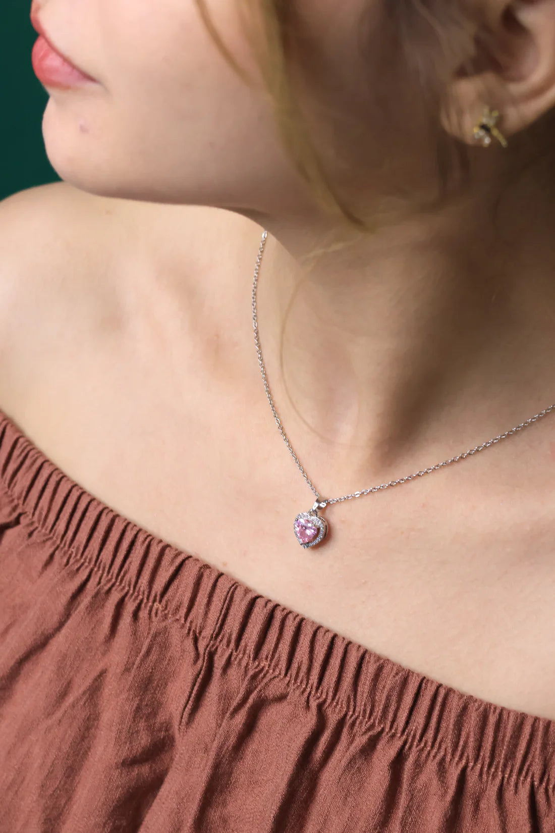 Pembe Taşlı Pandora Set