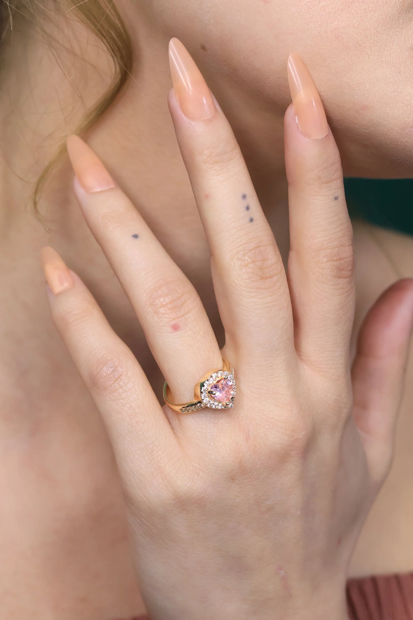 Pembe Taşlı Pandora Set
