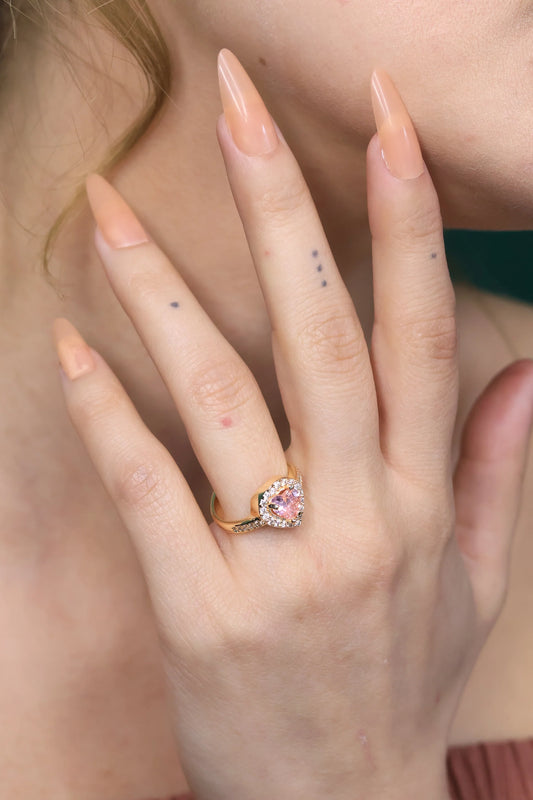 Pembe Taşlı Pandora Set