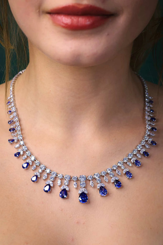 BLUE ZİRKON DAMLA MOTİF