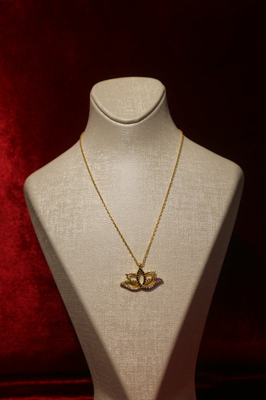 Lotus Gümüş Kolye