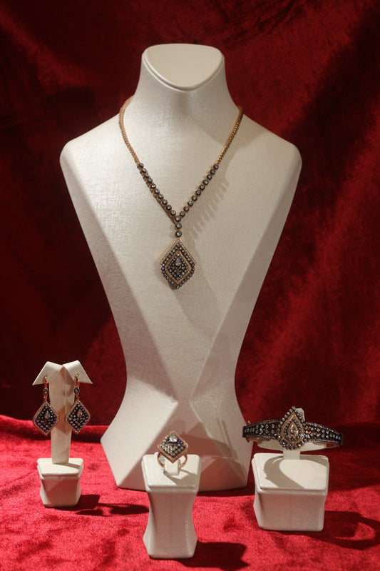 Ottoman Elmas Gümüş Set