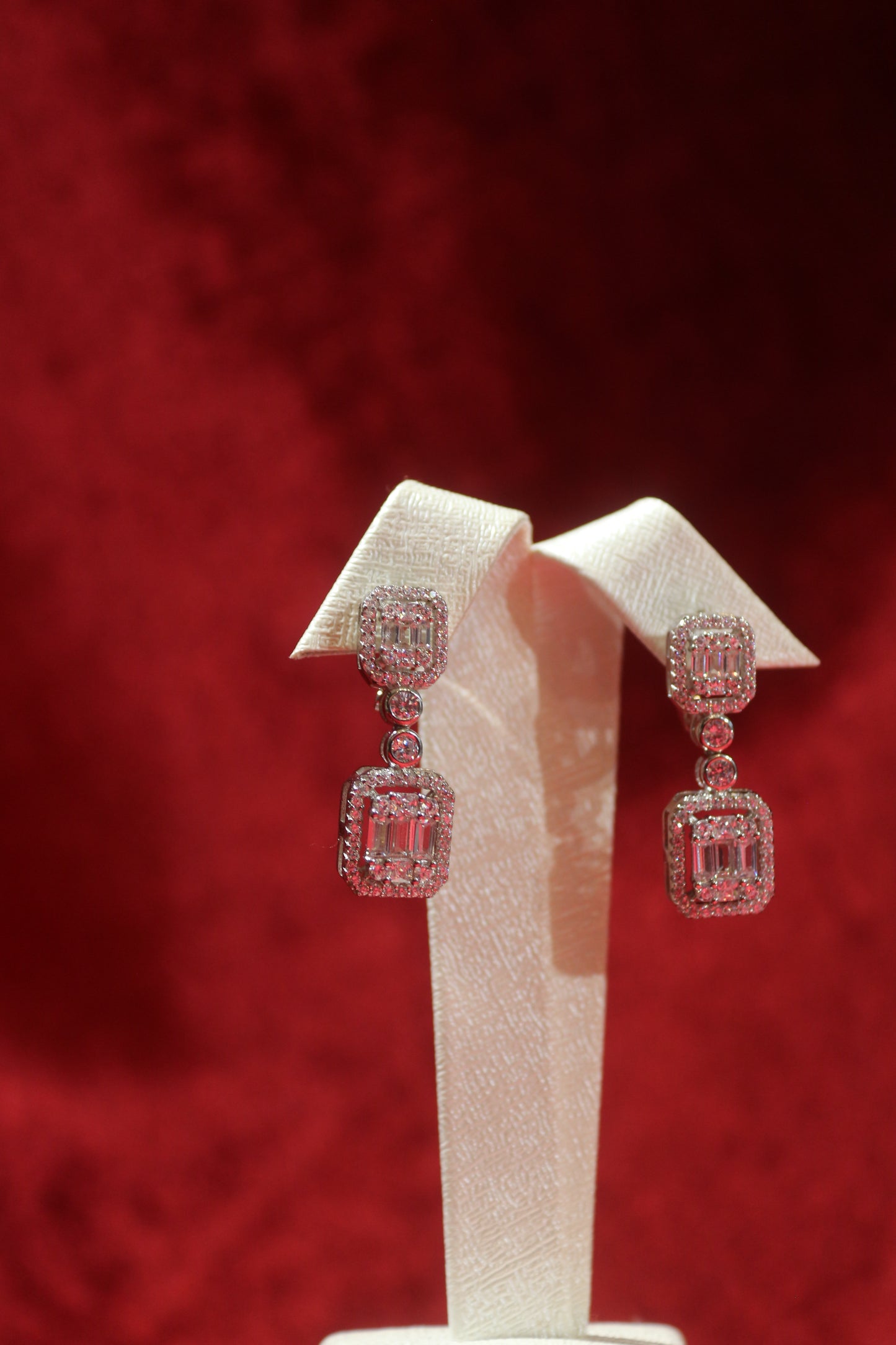 Kristal Baget Gümüş Set
