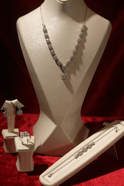 Luminous Baget Gümüş Set